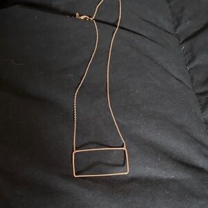 Simple Elegant Rectangle Pendant Necklace